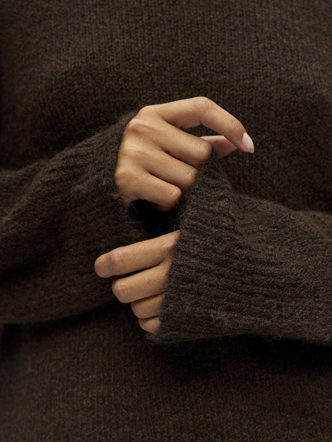 OBJSAGGIA Pullover - Seal Brown - VERO MODA & VILA Bergvik